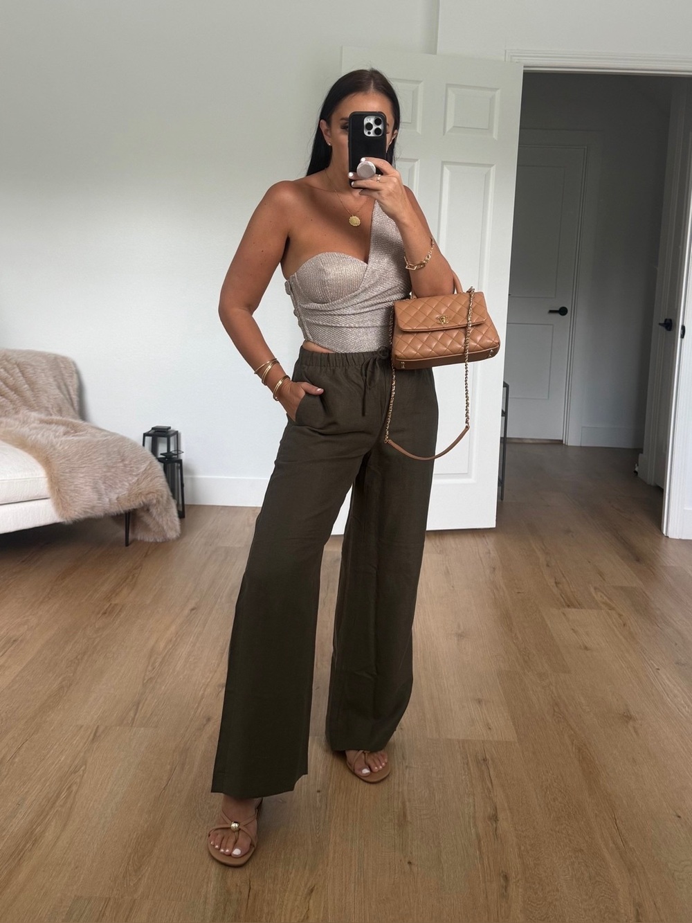 Aritzia linen pants S